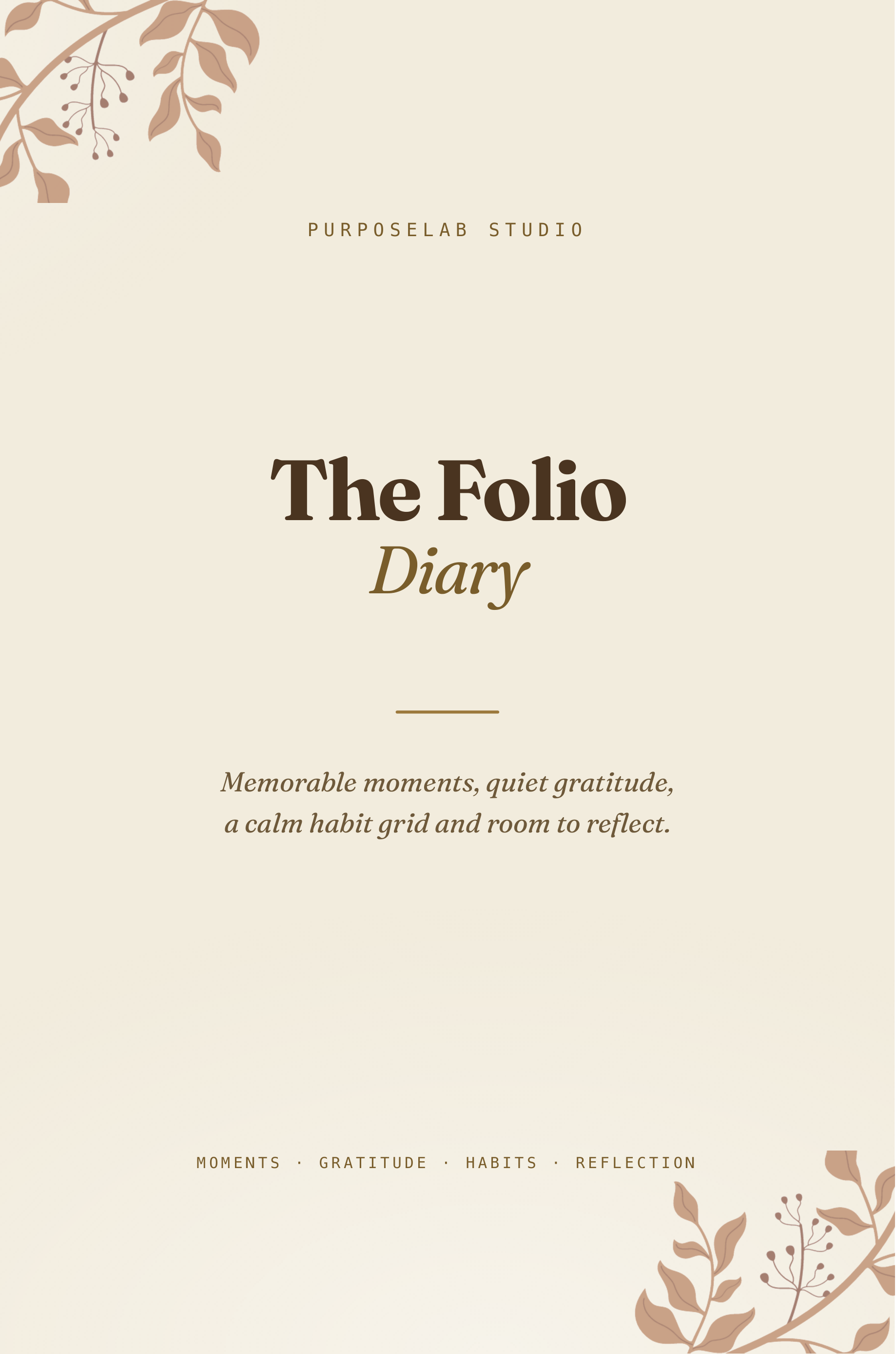 The Folio Diary cover